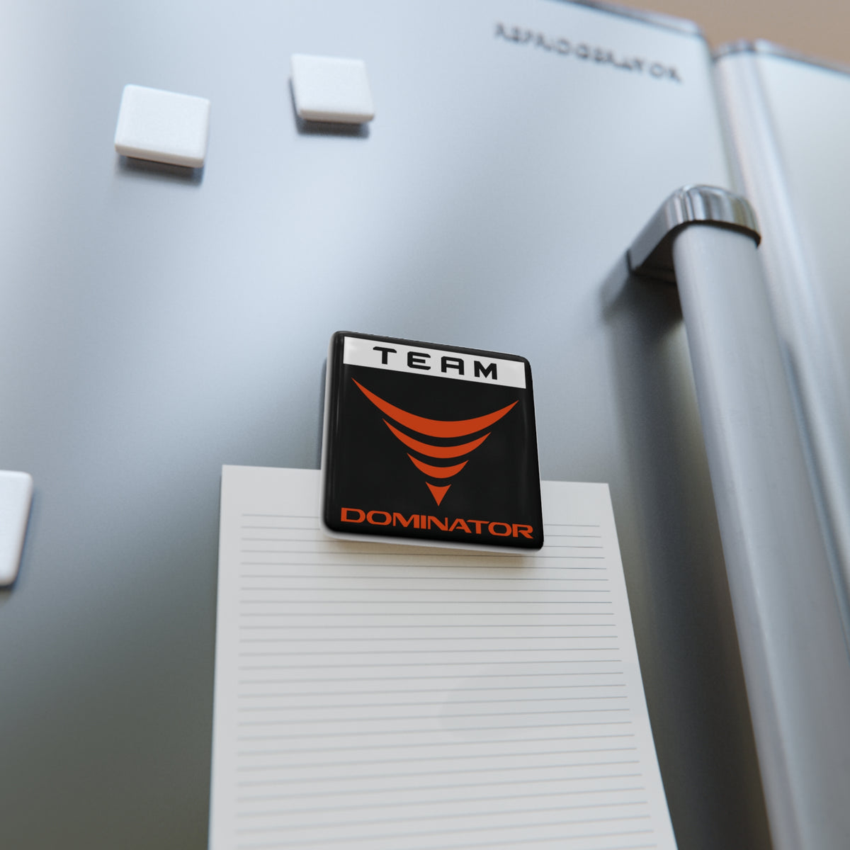TEAM DOMINATOR PORCELAIN MAGNET - Never Stop Chasing
