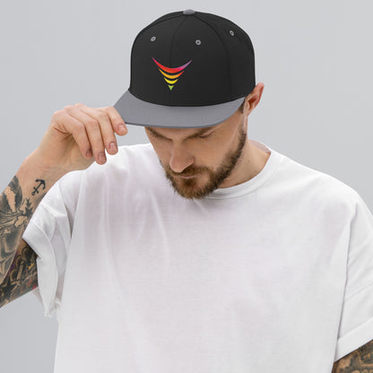 Risk-Level Rainbow Embroidered Snapback