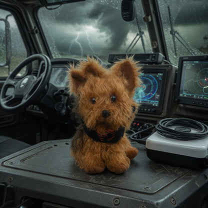 Gizmo Plush Dog — Team Dominator Storm Chaser Mascot