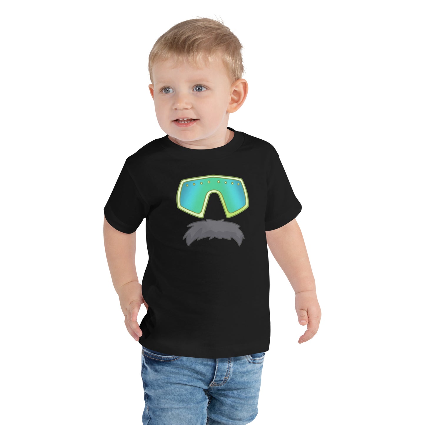 Glasses Stache Toddler Tee