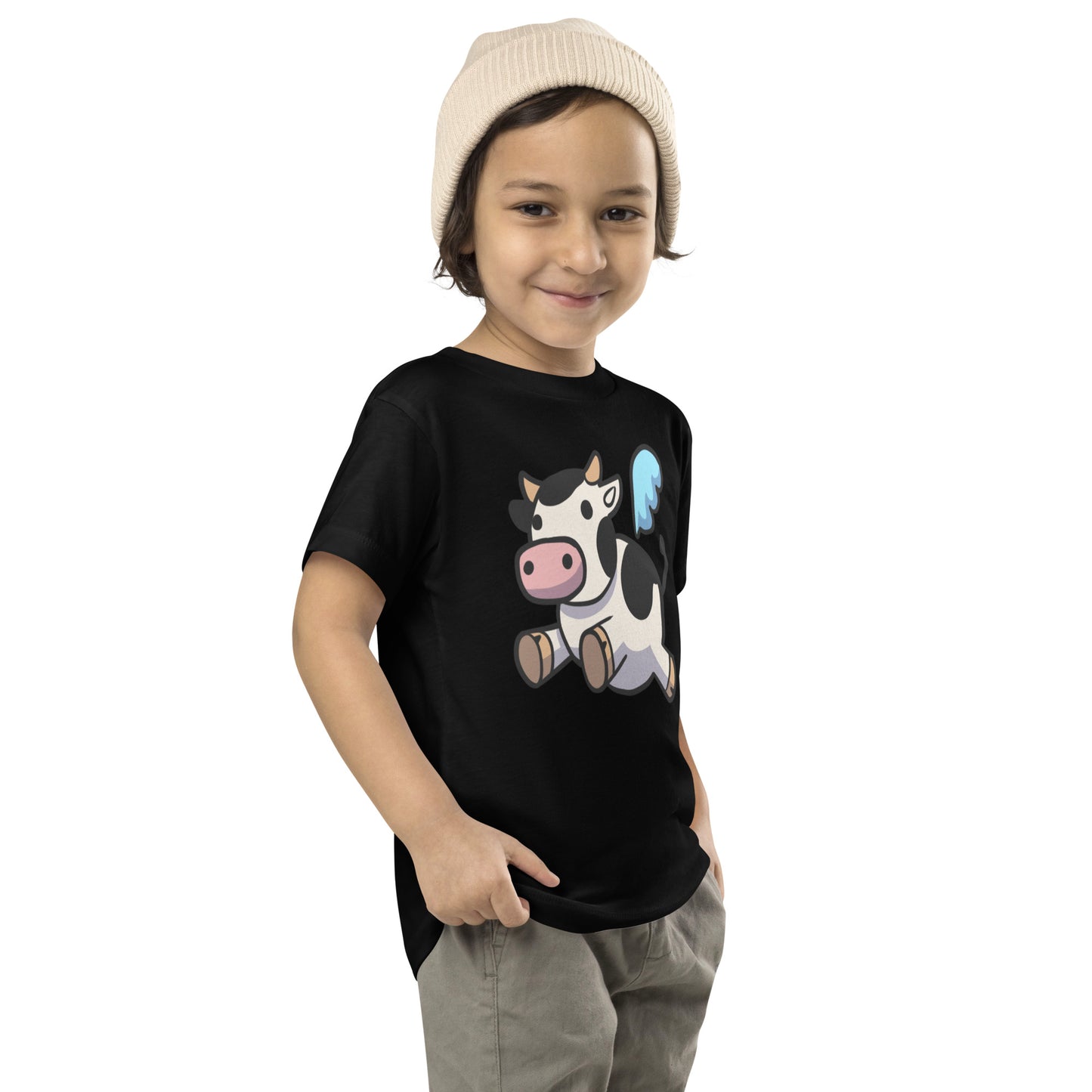 Flying Cow Emoji Toddler Tee