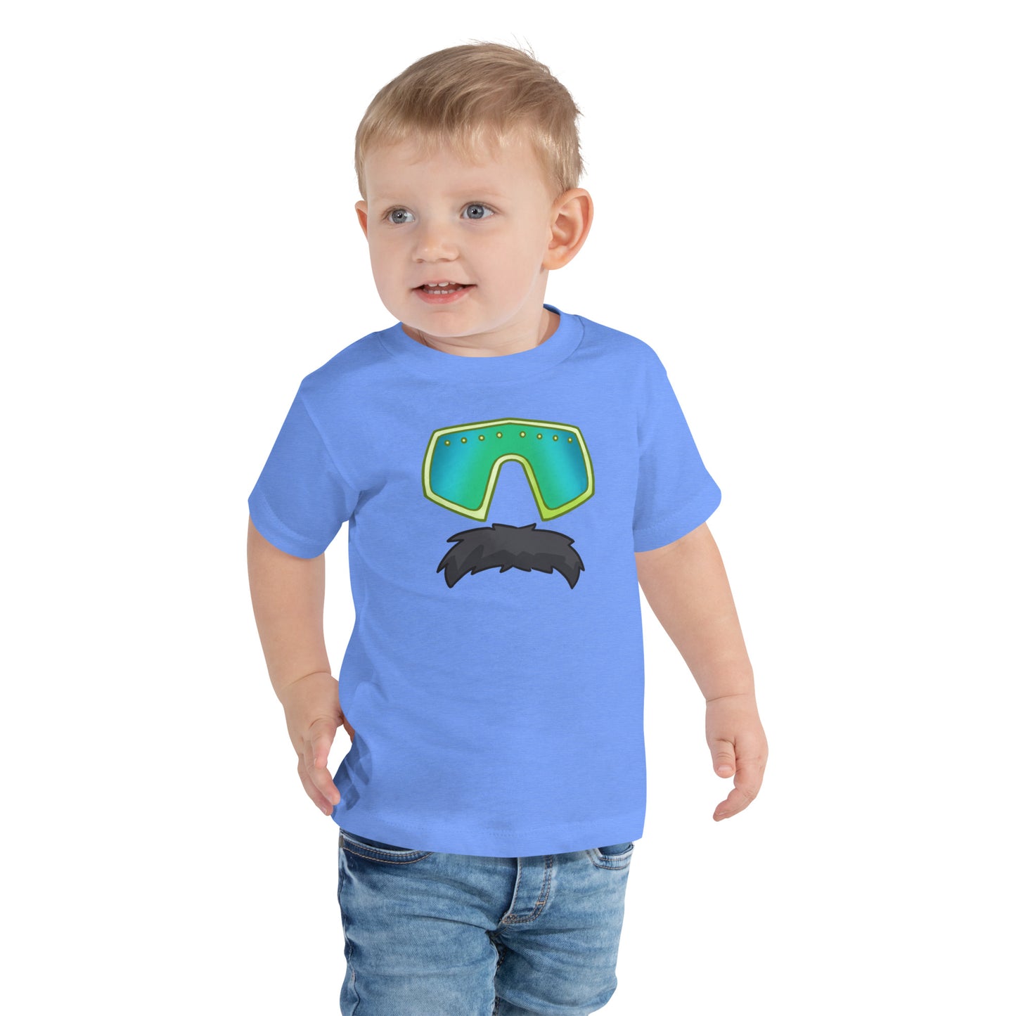 Glasses Stache Toddler Tee