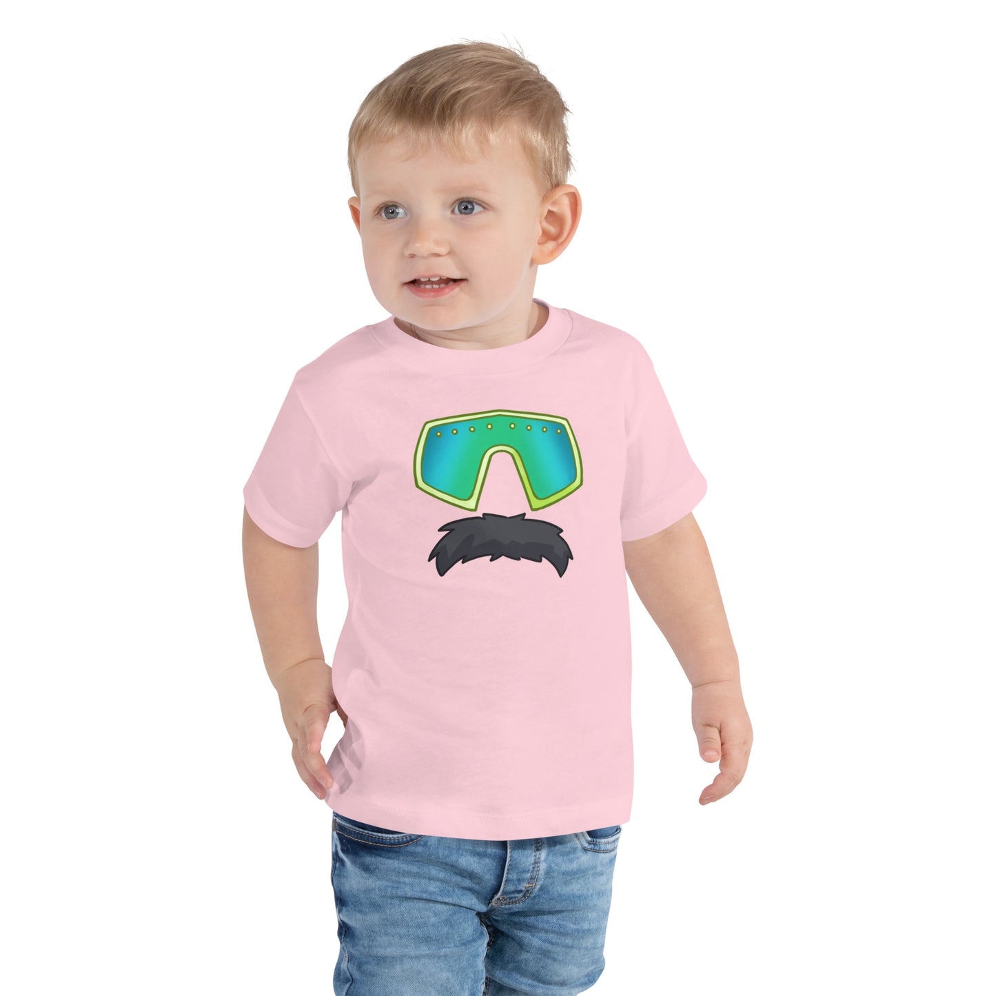 Glasses Stache Toddler Tee