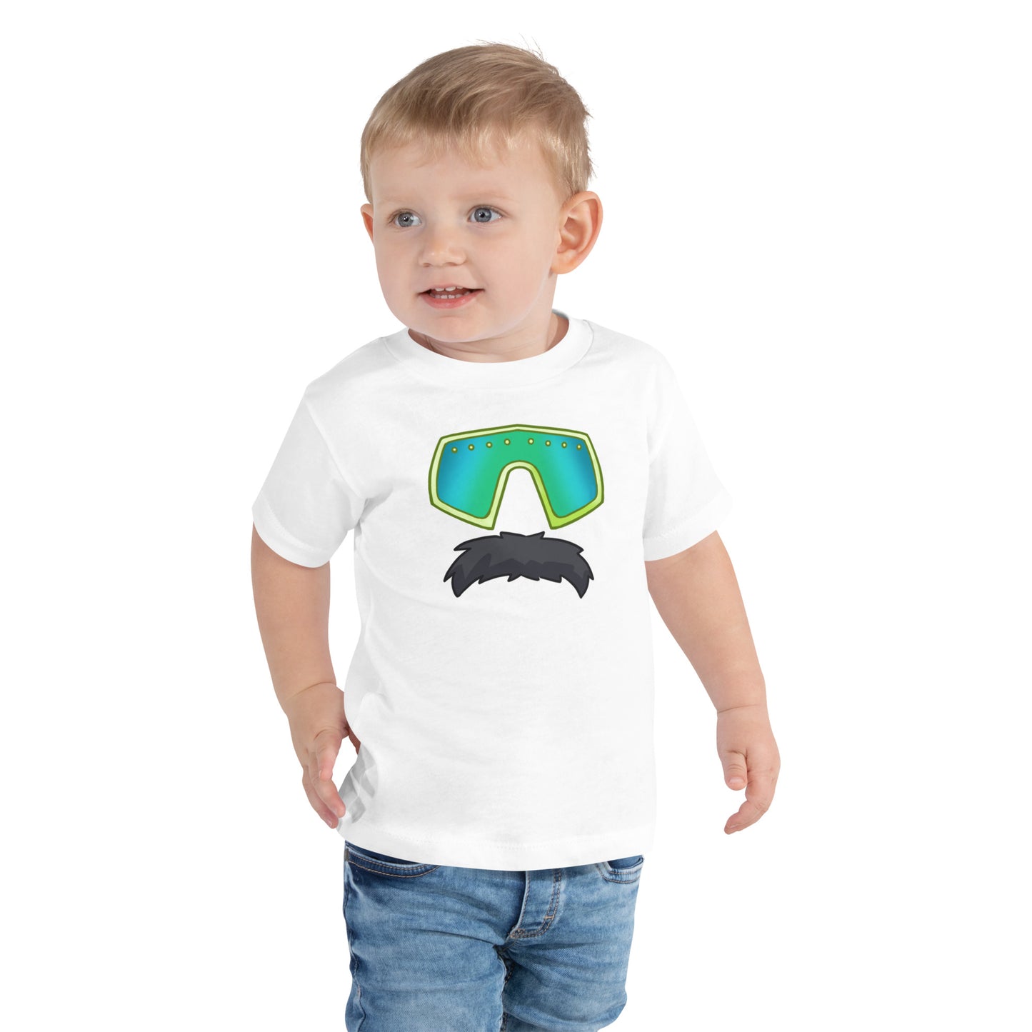 Glasses Stache Toddler Tee