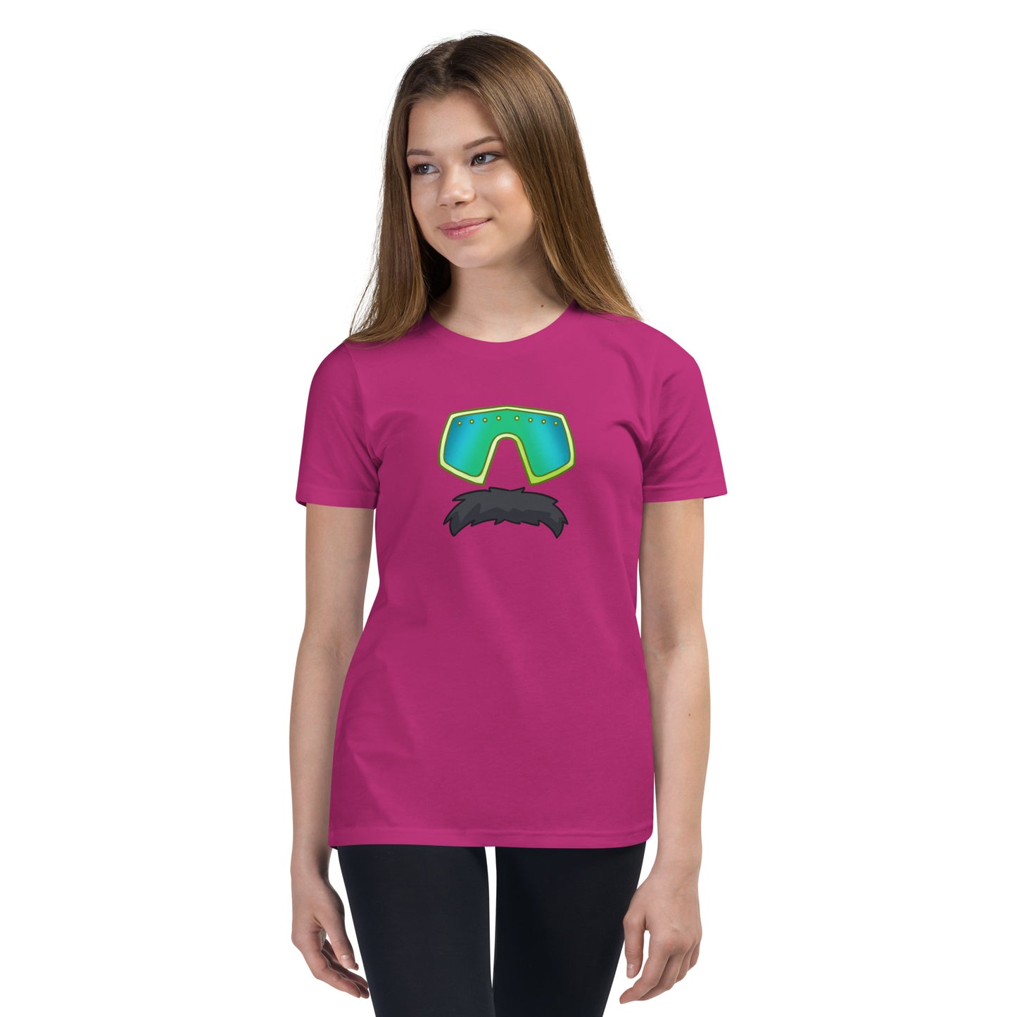 Glasses Stache Emoji Youth Tee