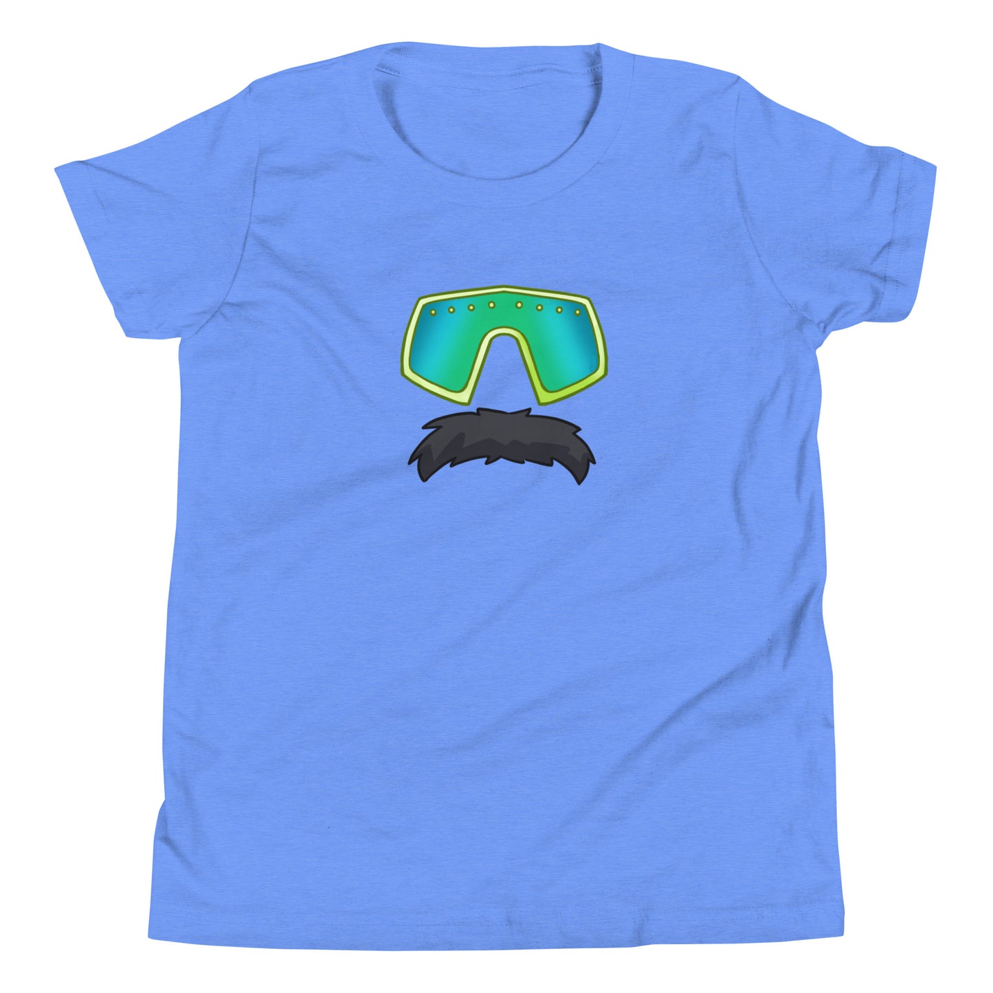 Glasses Stache Emoji Youth Tee