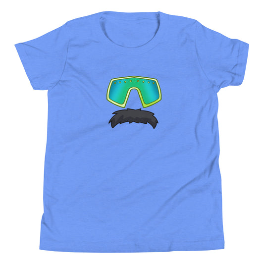 Glasses Stache Emoji Youth Tee