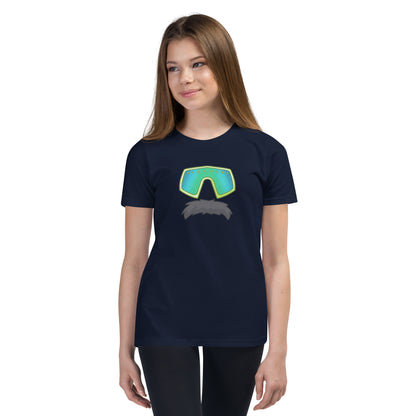 Glasses Stache Emoji Youth Tee